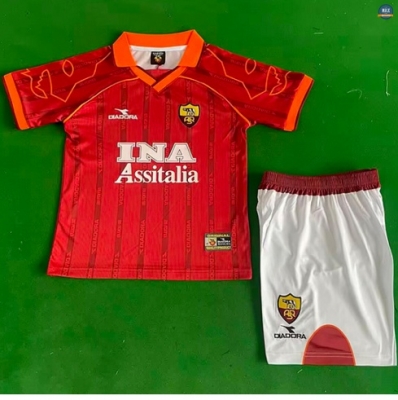 Max Maillot Retro 1999-00 AS Rome Enfant Domicile