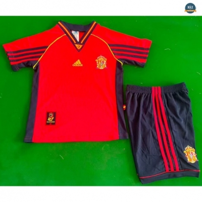 Max Maillot Retro 1998 Espagne Enfant Domicile