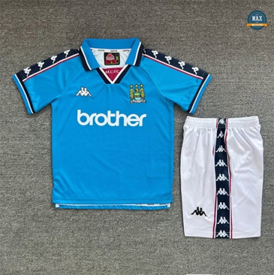 Max Maillot Retro 1997-98 Manchester City Enfant Domicile
