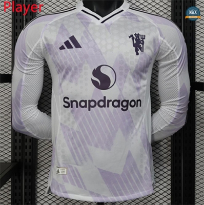 Maillot Foot Player Version 2025/26 Manchester United Exterieur Manche Longue