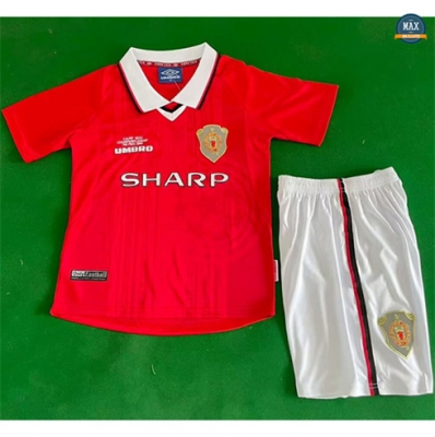 Maillot Retro Foot 1999-00 Manchester United Enfant Domicile