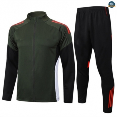 Maxmaillots Veste Survetement Bayern Munich 2025/26 Vert/Noir/Blanc Pas Chere