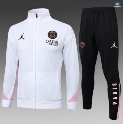 Maxmaillots Veste Survetement Enfant PSG 2025/26 Noir/Rose/Blanc Online