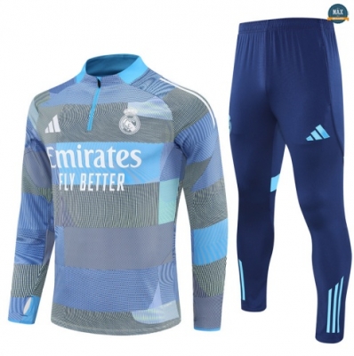 Maxmaillots Survetement Enfant Real Madrid 2025/26 Bleu Clair/Blanc Pas chèr