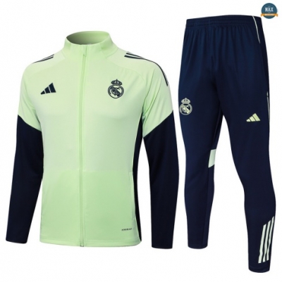 Maxmaillots Veste Survetement Enfant Real Madrid 2025/26 Vert/Bleu Marine discout