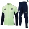 Maxmaillots Veste Survetement Enfant Real Madrid 2025/26 Vert/Bleu Marine discout