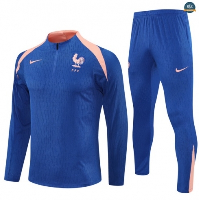 Maxmaillots Survetement France 2025/26 Bleu/Rose personnalisé