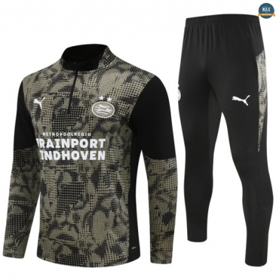 Maxmaillots Survetement PSV Eindhoven 2025/26 Noir Pas Cher