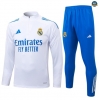 Maxmaillots Survetement Real Madrid 2025/26 Blanc/Bleu Pas Cher