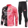 Maxmaillots Survetement Real Madrid 2025/26 Noir/Rose Pas chèr