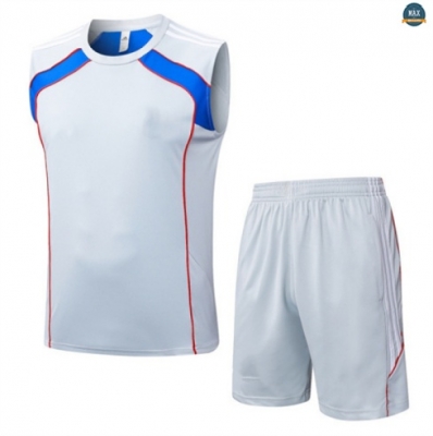 Maxmaillots Training Bayern Munich Ensemble Short Débardeur 2025/26 Gris/Bleu Pas Cher