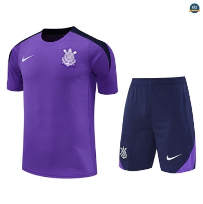 Maxmaillots Training Corinthiens + Short 2025/26 Violet/Bleu personnalisé
