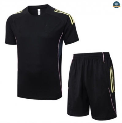 Maxmaillots Training Juventus + Short 2025/26 Noir/Jaune/Rose Pas Cher