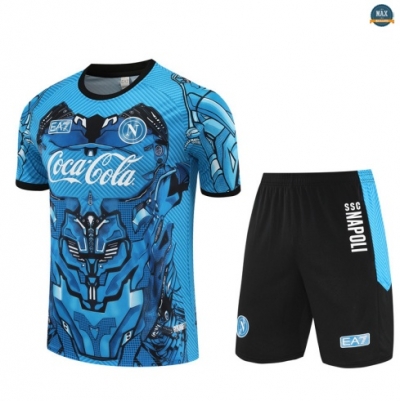 Maxmaillots Training Naples + Short 2025/26 Bleu Clair/Noir Online