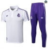 Maxmaillots Training Polo Real Madrid 2025/26 Blanc/Violet Pas chèr
