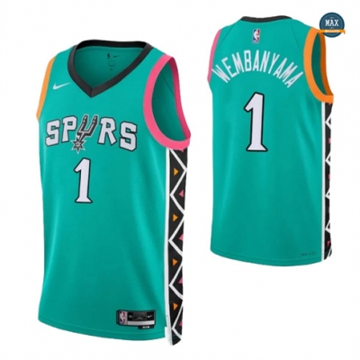 Max Maillots Victor Wembanyama, San Antonio Spurs 2022/23 - City