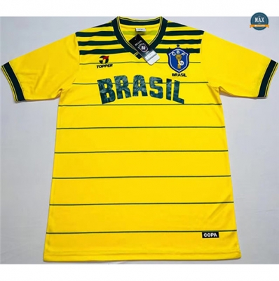 Max Maillot de foot Retro 1984 Brésil Domicile fiable