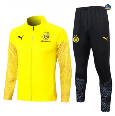 Soldes Max Maillot Veste Survetement Dortmund 2024/25 jaune