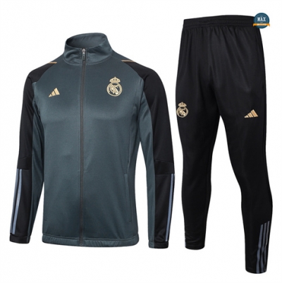 Marque Max Veste Survetement Real Madrid 2024/25 noir pas cher fiable