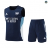 Nouveau Max Maillots Training Foot Arsenal Ensemble Short Débardeur 2025/26 Bleu Marine/Blanc/Bleu