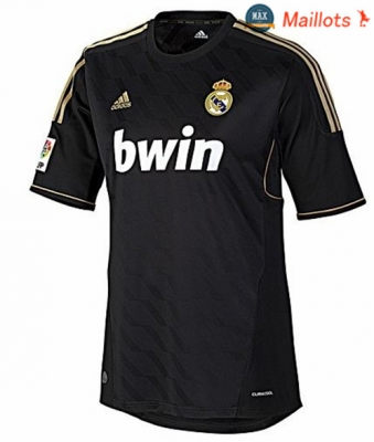 Maillot Retro 2011-12 Real Madrid Exterieur Noir