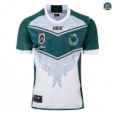 Max Maillot Rugby ISC Nouvelle Zélande Maori All Stars 2019/20 Vert/Blanc