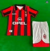 Max Maillots Retro 1997-98 AC Milan Enfant Domicile
