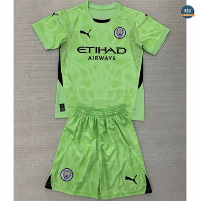 Achat Max Maillots Manchester City Enfant Gardien de but Vert 2024/25