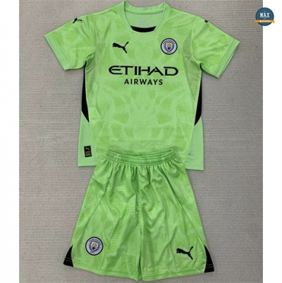 Achat Max Maillots Manchester City Enfant Gardien de but Vert 2024/25