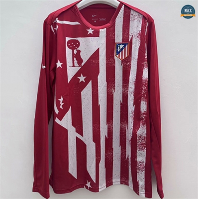 Max Maillots Atletico Madrid Manche Longue Rouge 2025/26