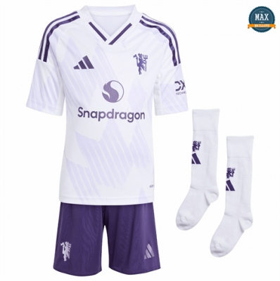 Max Maillot Manchester United Enfant Exterieur Blanc 2025/26