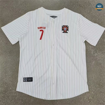 Maillot Foot Portugal Blanc base-ball 2025/26