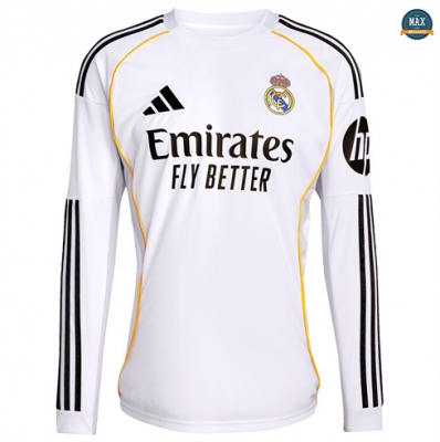 Max Maillots Real Madrid Domicile Manche Longue 2025/26