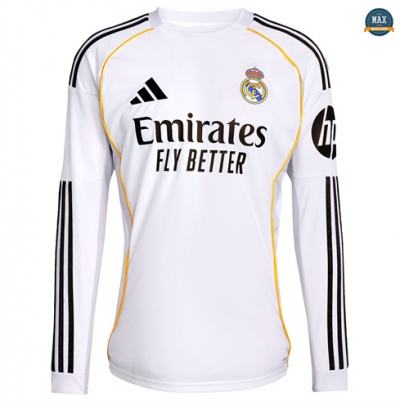Max Maillots Real Madrid Domicile Manche Longue 2025/26