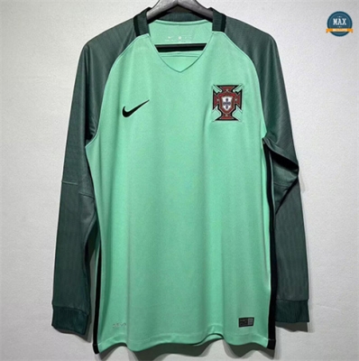 Maillot Retro Foot 2016 Portugal Exterieur Manche Longue