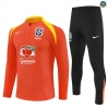 Maxmaillots Survetement Enfant Brésil 2025/26 Orange/Jaune Pas Cher