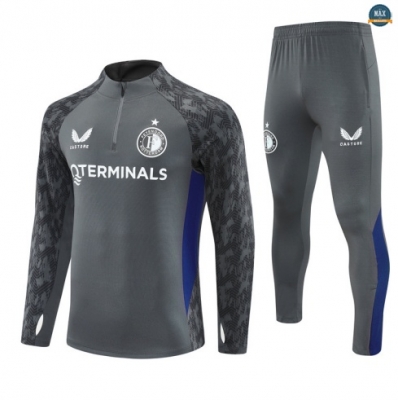 Maxmaillots Survetement Feyenoord 2025/26 Gris foncé/Bleu Online