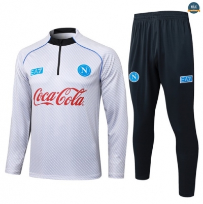 Maxmaillots Survetement Naples 2025/26 Gris personnalisé