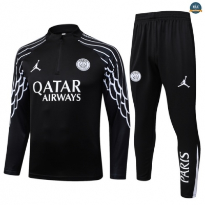 Maxmaillots Survetement PSG 2025/26 Noir discout
