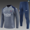 Maxmaillots Survetement PSG 2025/26 Gris/Bleu Marine discout