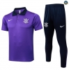 Maxmaillots Training Polo Corinthiens 2025/26 violet/Bleu Marine Pas Cher