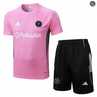 Maxmaillots Training Inter Miami + Short 2025/26 Rose/Noir discout