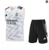 Maxmaillots Training Real Madrid Ensemble Short Débardeur 2025/26 Blanc/Noir discout