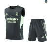 Maxmaillots Training Real Madrid Ensemble Short Débardeur 2025/26 Bleu Marine/Vert personnalisé