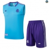 Maxmaillots Training Real Madrid Ensemble Short Débardeur 2025/26 Bleu Clair/Violet/Blanc discout