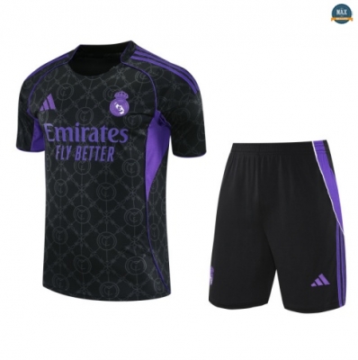 Maxmaillots Training Real Madrid + Short 2025/26 Noir/Violet/Blanc Online