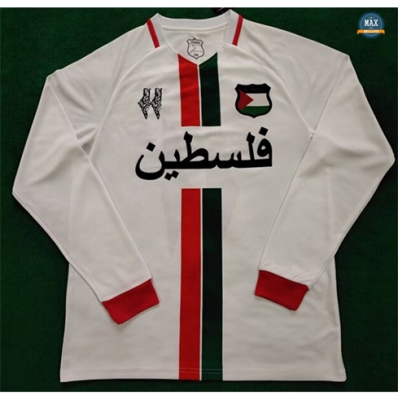 Max Maillot Palestine Manche Longue Blanc 2024/25