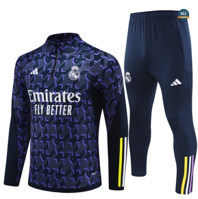 Marque Max Survetement Real Madrid 2024/25 bleu royal pas cher fiable