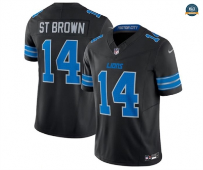 Max Maillots Amon-Ra St. Brown, Detroit Lions - Noir
