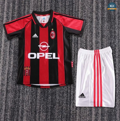 Maillots Retro 1998-99 AC Milan Enfant Domicile
